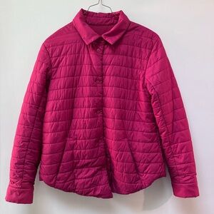 lululemon Quilted Snap Jacket in Cranberry Red